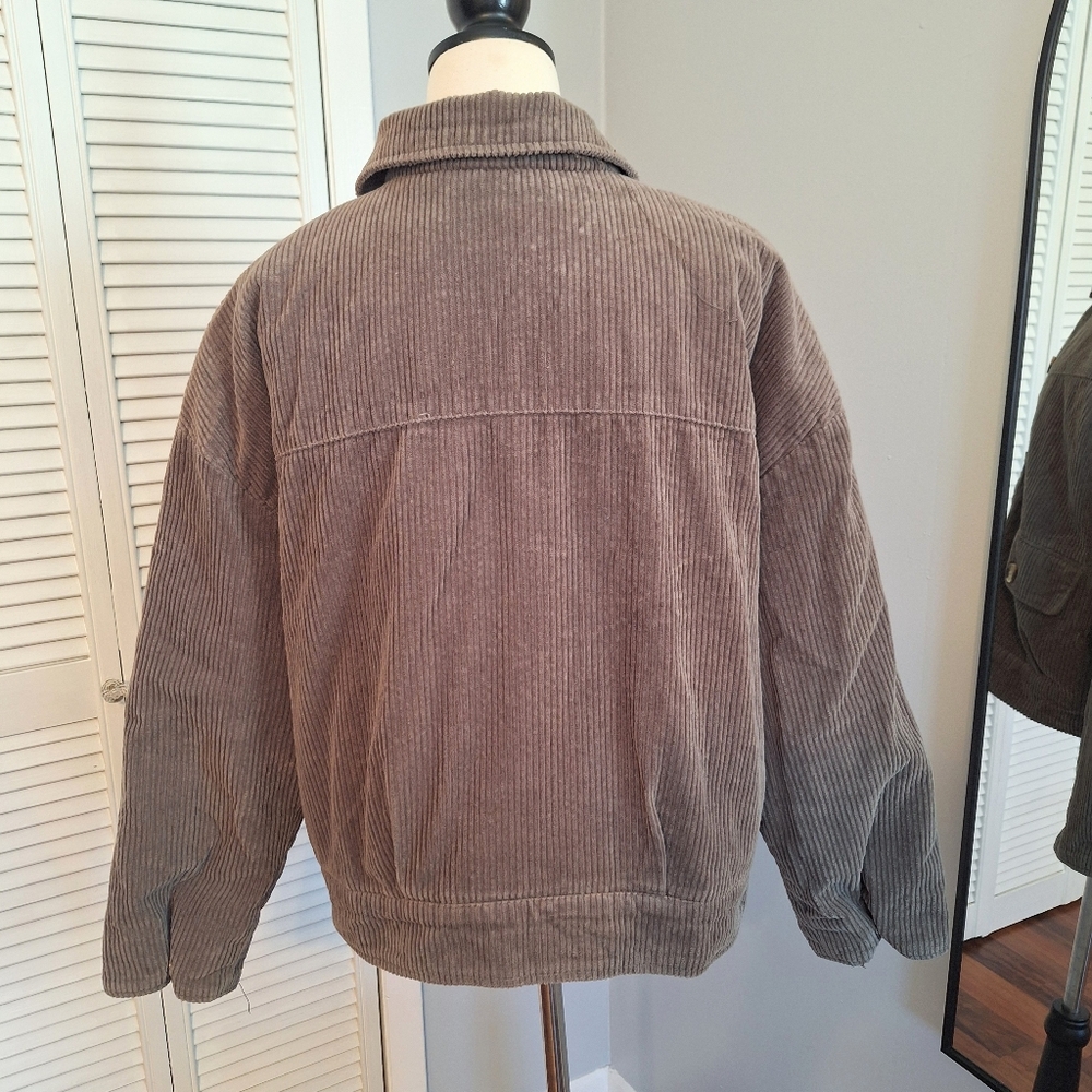 Vintage Arizona Camo Green Quilted Corduroy Jacket LG - Picture 2 of 4